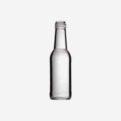 Gyümölcsleves üveg,200ml,fehér,szájforma:MCA 28