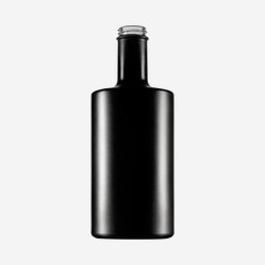 Viva üveg,700 ml, fekete-matt, szájkiképzés GPI 33