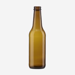 Sörös üveg,330ml,barna,szájforma:söröskupak