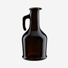 Caraffina üveg,250 ml, antikzöld, szájforma:dugó