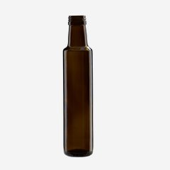 Dorica üveg, 250 ml, antikzöld, szájméret: PP 31,5