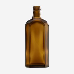 Elixír üveg, 500 ml, barna, szájforma:PP 28
