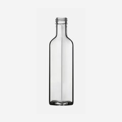 Marasca üveg, 250 ml, fehér, szájforma: PP 31,5