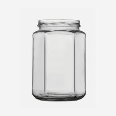 Hatszög üveg,720 ml,átlátszó,szájforma:TO82