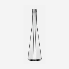 Triangolare üveg,350 ml, fehér, szájforma:dugó