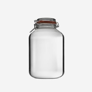 Csatos üveg,4880 ml,átlátszó