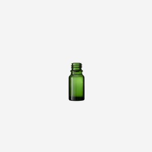 Cseppentös üveg,zöld,10 ml,szájforma GL-18