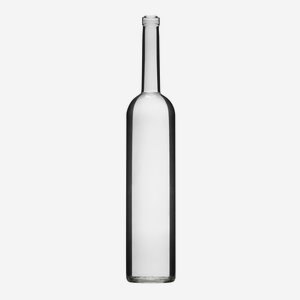 Bordolese üveg,1500ml,fehér,szájforma:dugó