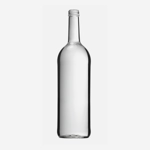 Bordolese üveg,1000ml,fehér,szájforma:MCA 28