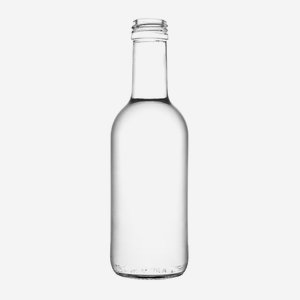 Gyümölcsleves üveg,250ml,fehér,szájforma:MCA 28