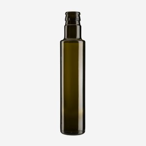 Dorica üveg,250 ml,antikzöld,szájforma:speciális