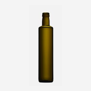 Dorica üveg, 500 ml, antikzöld, szájforma: PP 31,5