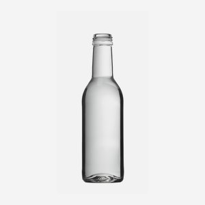 Gyümölcsleves üveg,250ml,fehér,szájforma:MCA 28