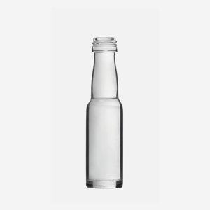 Likorös üveg,20 ml, fehér, szájforma:PP 18