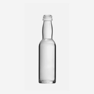 Likorös üveg,40 ml, fehér, szájforma:PP 18