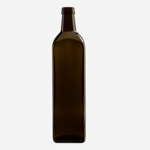 Marasca üveg, 1000 ml,antikzöld, szájforma:PP 31,5
