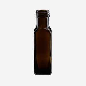 Marasca üveg,100 ml,antikzöld, szájforma:PP 31,5