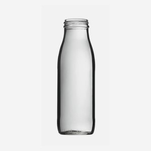 Tejes üveg,500ml,fehér,szájforma:TO48