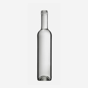 Bordeaux 500 ml,színtelen,szájkiképzés:PP 31,5