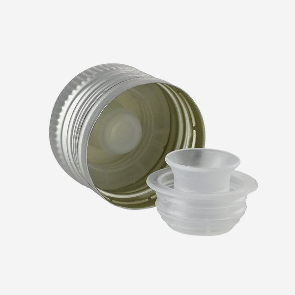 Csavarzár cseppörrel,31,5mmx24mm,ezüst