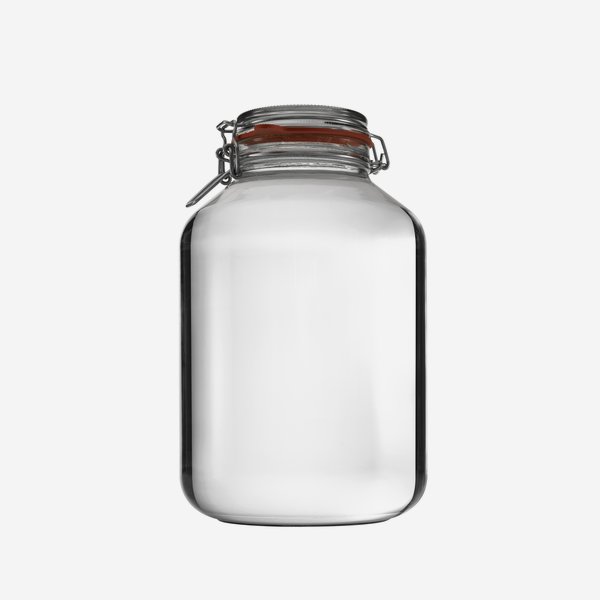 Csatos üveg,4880 ml,átlátszó