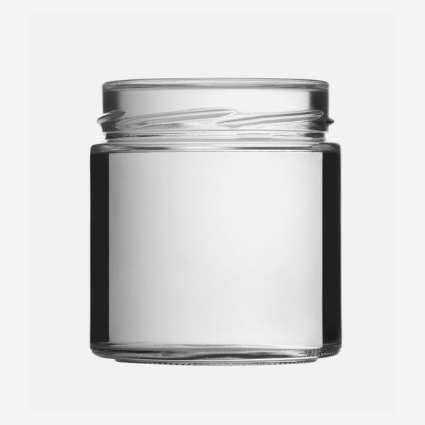 FACTUM üveg,410 ml,átlátszó,szájforma:TO82DE