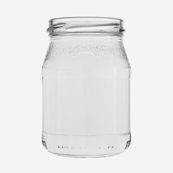 Joghurtos üveg,250 ml,átlátszó,szájforma:TO63