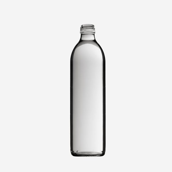 Limette üveg 500ml, fehér,szájkiképzés MCA28