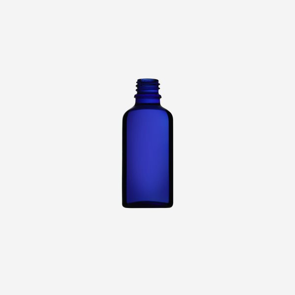 Cseppentos tégely,kek,50 ml,szájforma GL-18