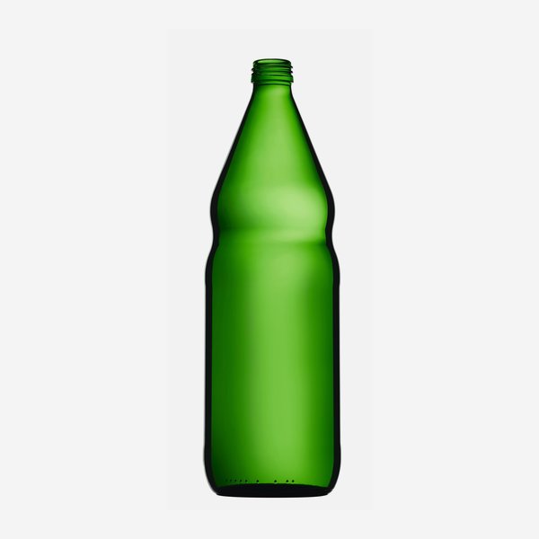 Olajos üveg,1000 ml, zöld,szájforma:MCA 28