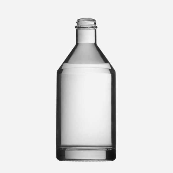 DESTILLATA üveg,700 ml,fehér, szájkiképzés GPI 33
