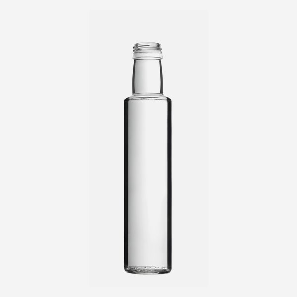 Dorica üveg, 250 ml, fehér, szájforma:PP 31,5