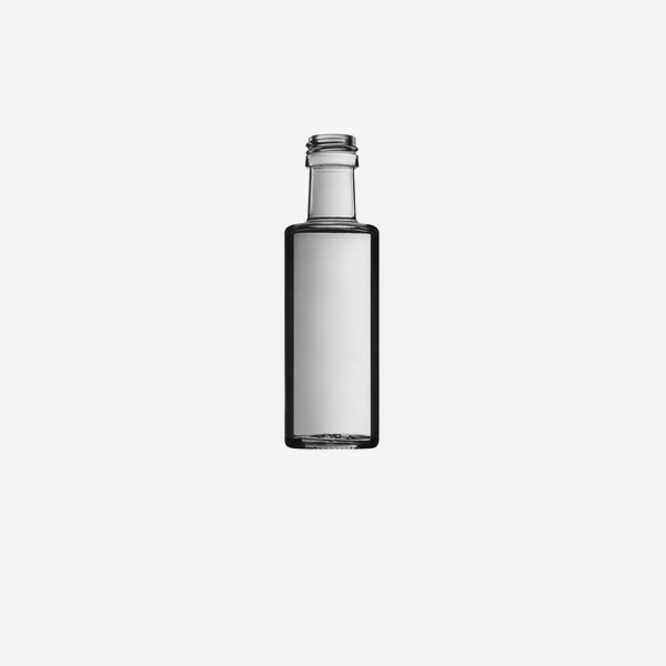 Dorica üveg, 40ml,áttetszö, szájméret: PP18