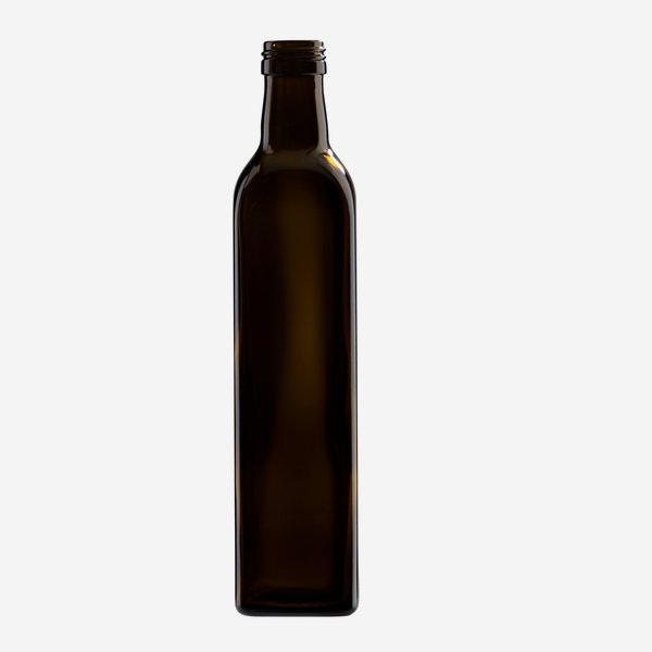 Marasca üveg, 500 ml,antikzöld, szájforma:PP 31,5