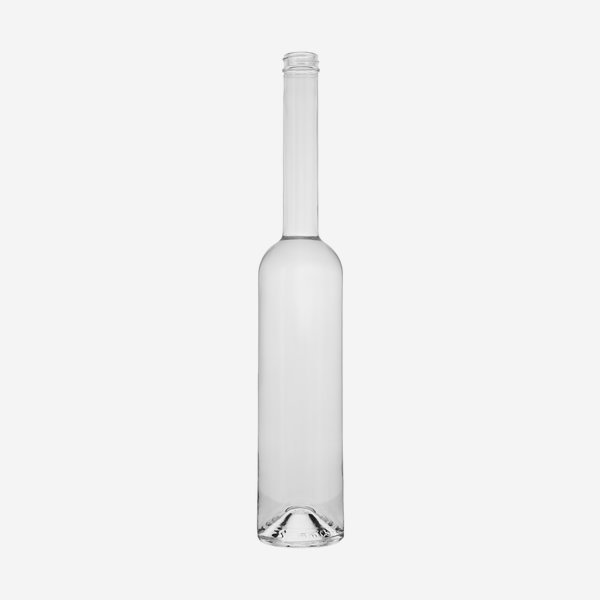 Platin üveg,500 ml, színtelen, szájkiképzés: GPI28