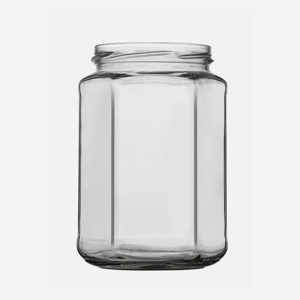 Hatszög üveg,720 ml,átlátszó,szájforma:TO82