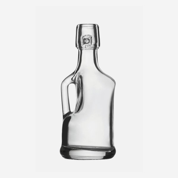 Siphon üveg,40 ml,fehér,szájforma: csatos