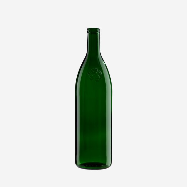 Olajos üveg,1000 ml,zöld,szájforma:rical csavarzár