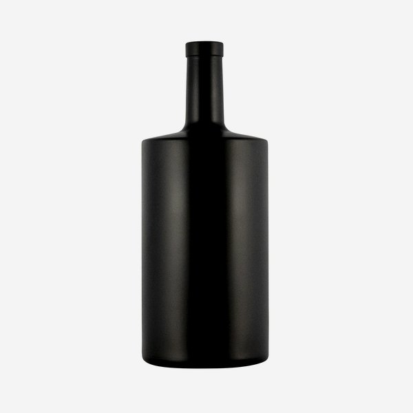 Viva üveg,1500 ml, fekete-matt, dugó