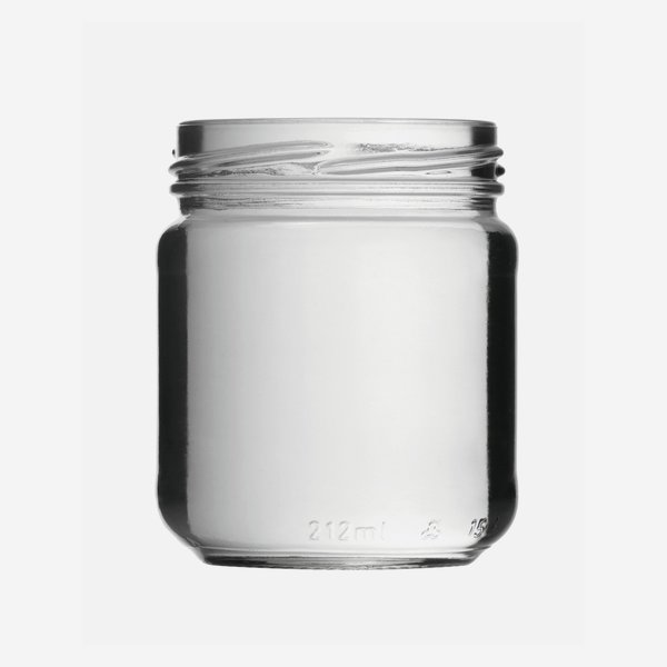 Konzerves üveg,212 ml,átlátszó,szájforma:TO63